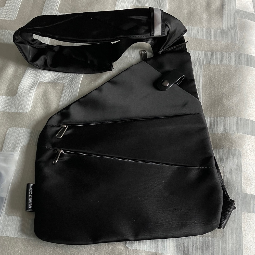 Elegant Black Men's Belt Bag
